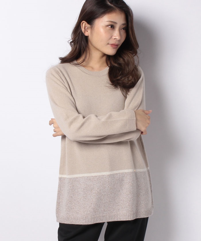 カシミヤチュニックセーター -|Leilian(レリアン)|Leilian Co.,LTD