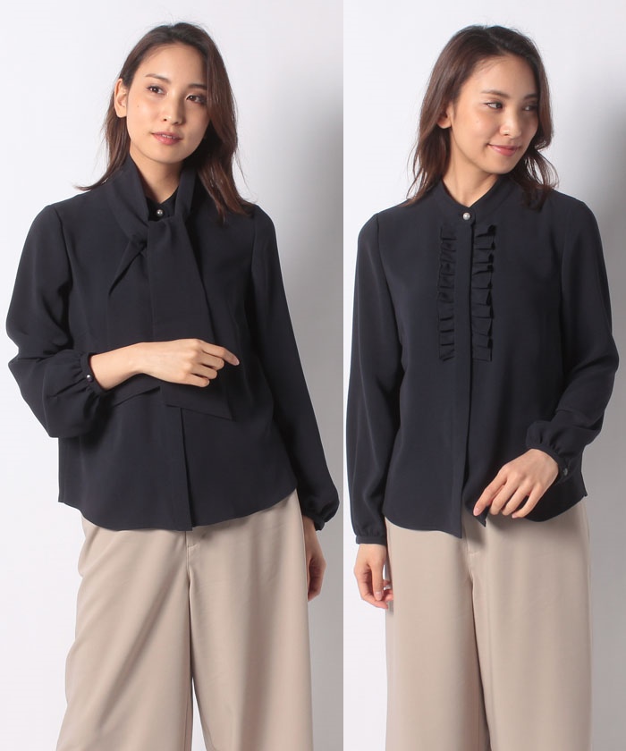フリルスタンドカラーブラウス Leilian レリアン Leilian Co Ltd Official Online Store フリルスタンドカラーブラウス Leilian レリアン Leilian Co Ltd Official Online Store