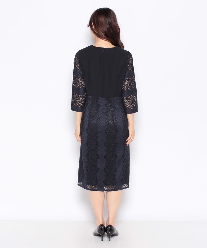 ワンピース ドッキングワンピ 新品 レリアン Leilian 上品 【後払い手数料無料】 Palletワンピース(ラベンダー)❤︎ Photogenic ❤︎ ひざ丈ワンピース