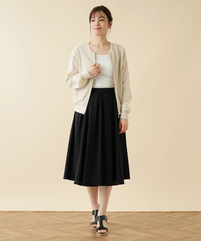 ミディ丈フレアスカート【Leilian WHITE LABEL】