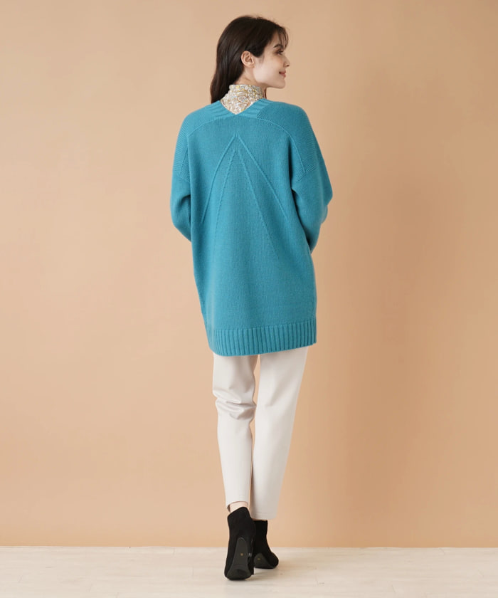 レリアン❤️ニット セーター 希少 グリーン 大きいサイズ XL ロゴ 長袖