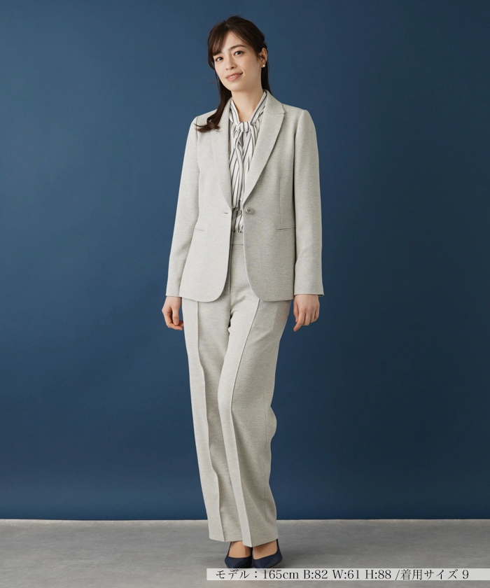 ROCHAS【9】レリアン パンツセットアップ パンツスーツ （ストレッチ 
