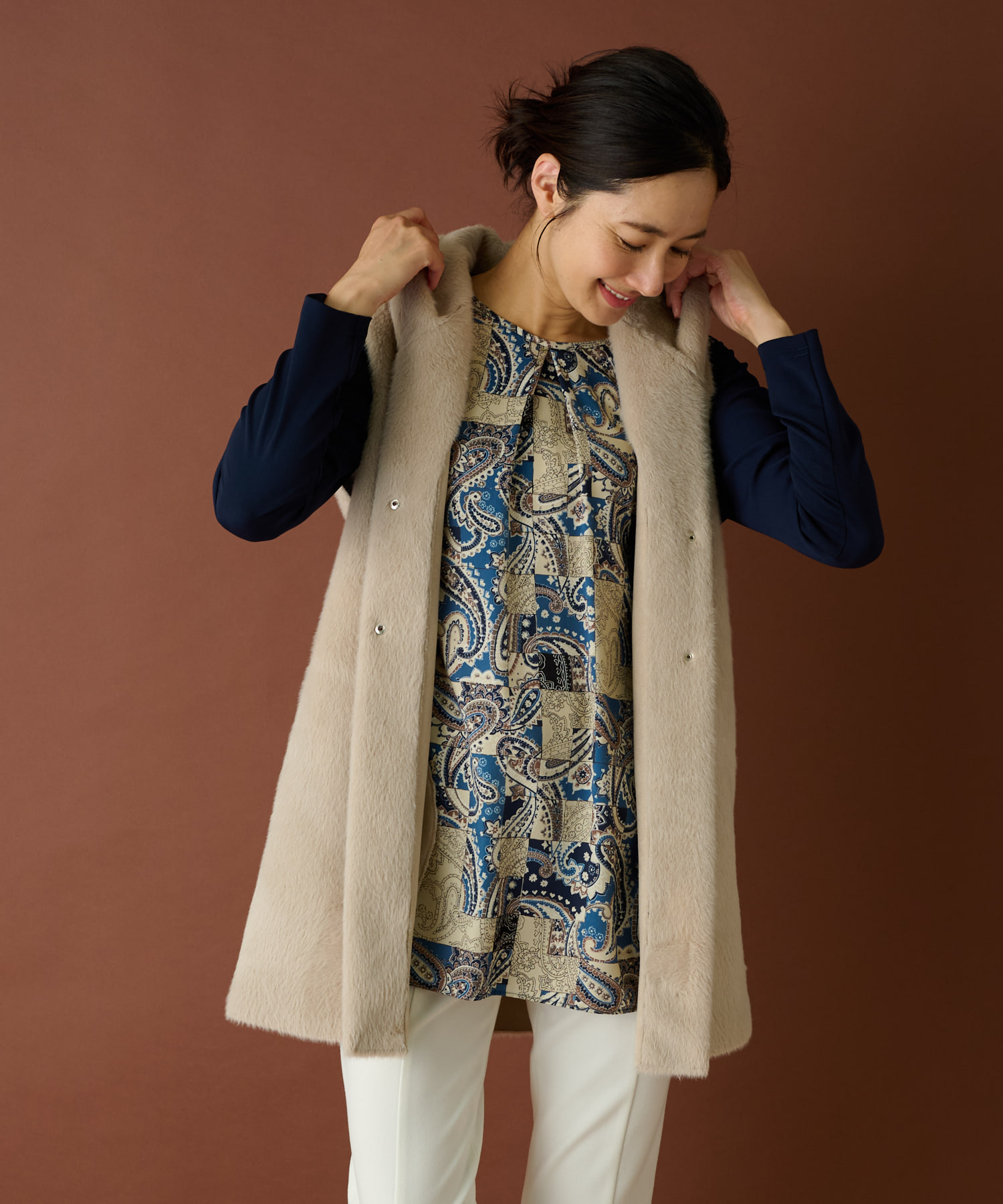 ボアベスト【Leilian WHITE LABEL】 -｜Leilian（レリアン）｜Leilian Co.,LTD Official Online  Store