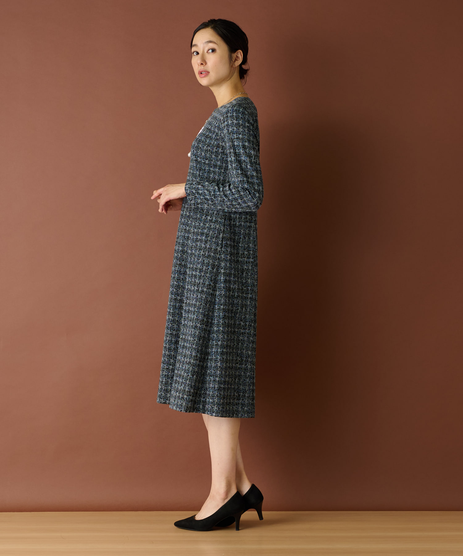 洗えるワンピース【Leilian WHITE LABEL】 -｜Leilian（レリアン 