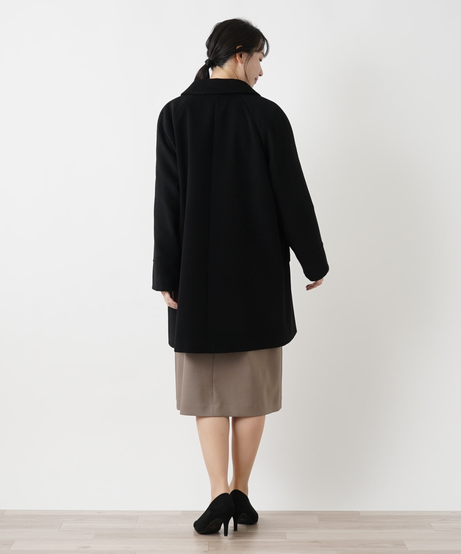 カシミヤステンカラーコート -｜Leilian（レリアン）｜Leilian