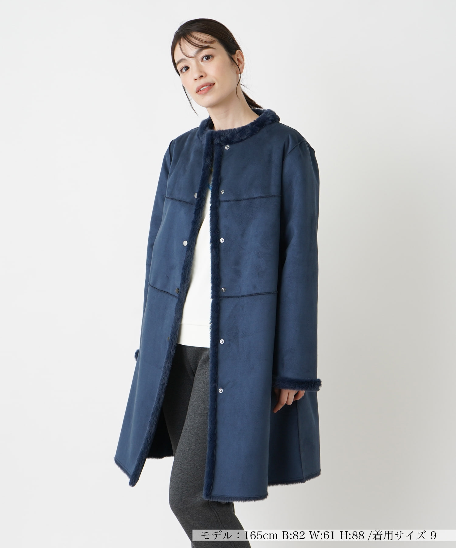 ノーカラーコート【Leilian WHITE LABEL】 -｜Leilian（レリアン）｜Leilian Co.,LTD Official  Online Store