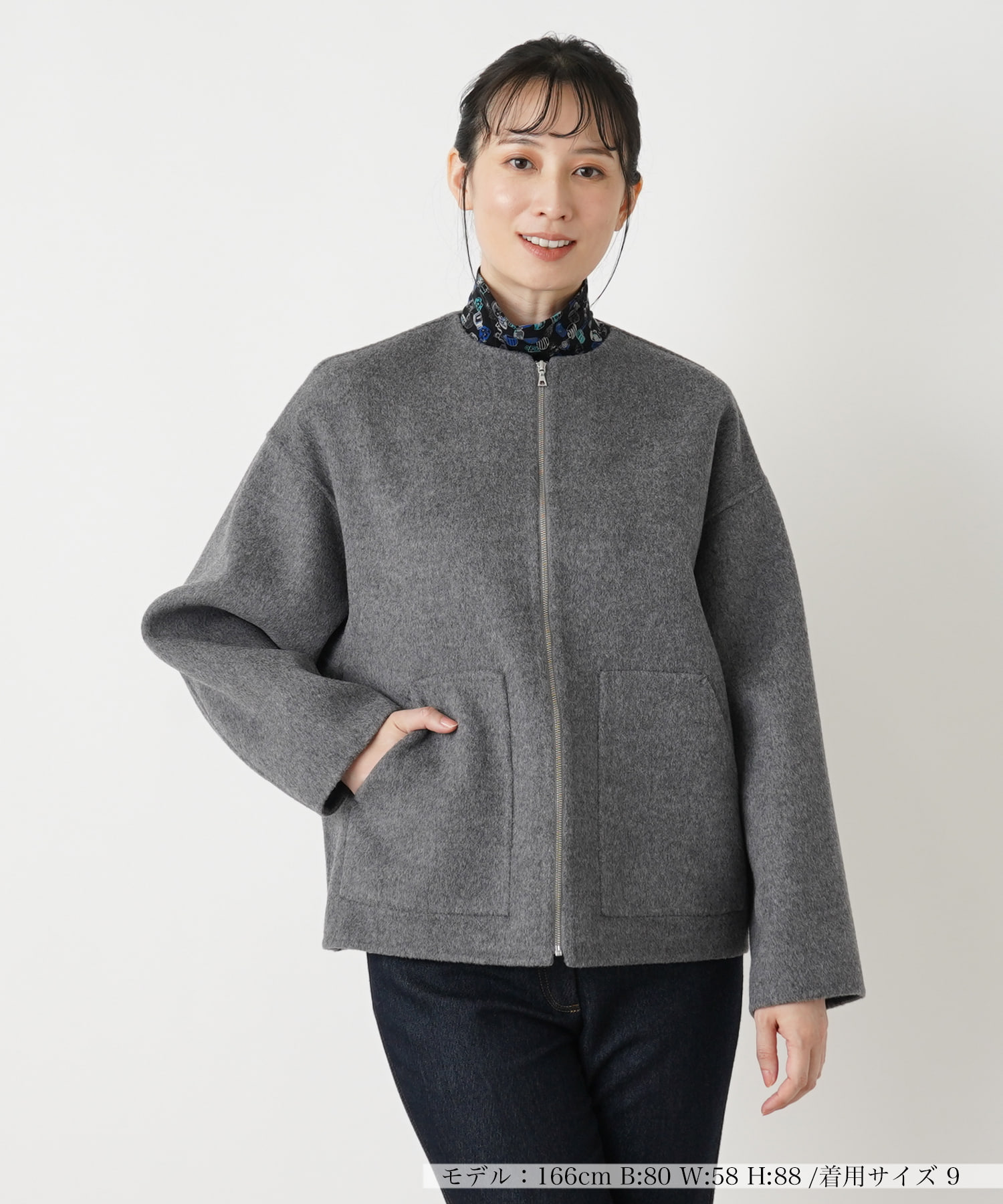 ノーカラーコート【THE NEW】 -｜Leilian（レリアン）｜Leilian Co.,LTD Official Online Store