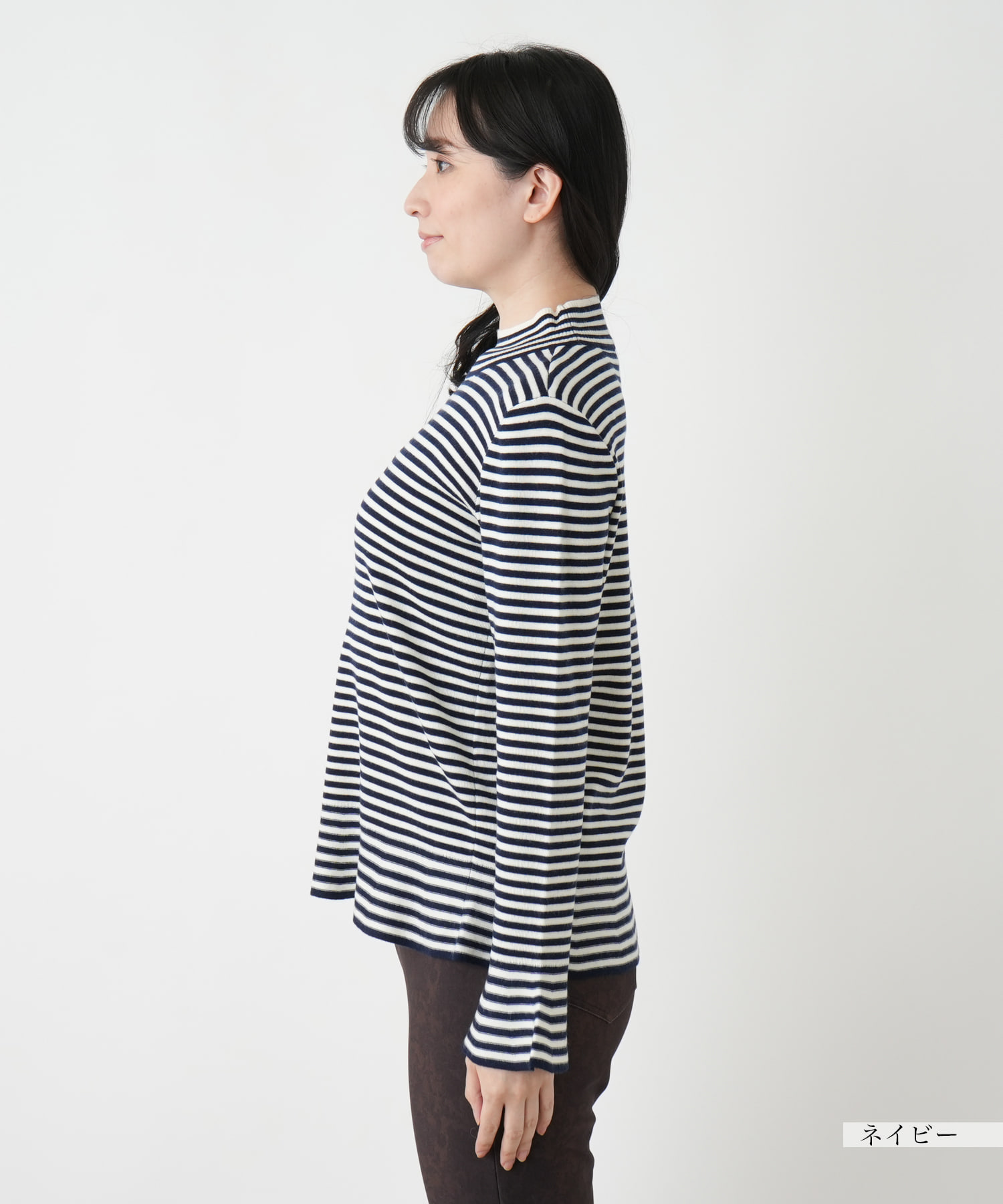 ボーダーハイネックカットソー【Leilian WHITE LABEL】 -｜Leilian（レリアン）｜Leilian Co.,LTD  Official Online Store