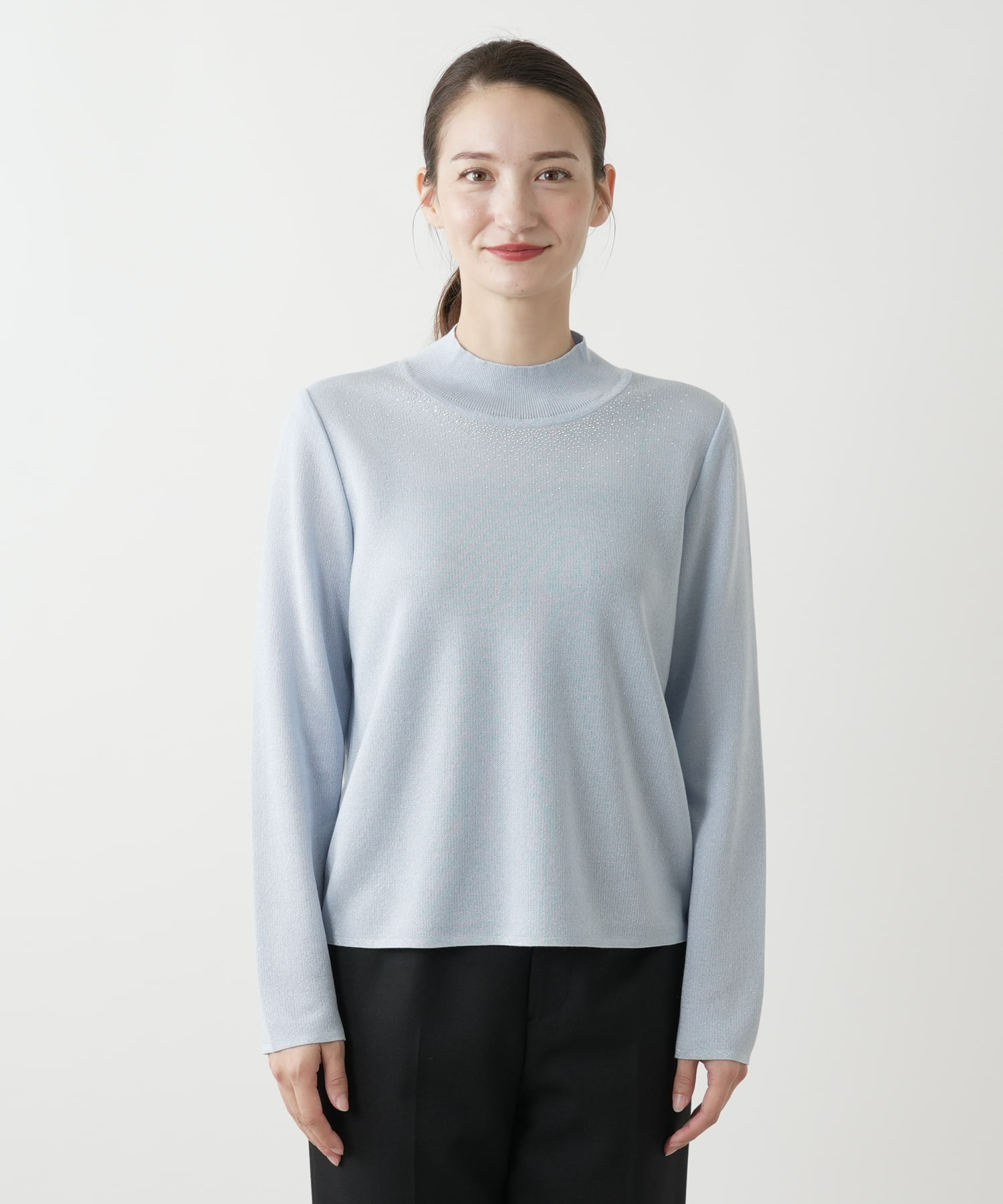 ラメハイネックニット【Leilian WHITE LABEL】 -｜Leilian（レリアン）｜Leilian Co.,LTD Official  Online Store