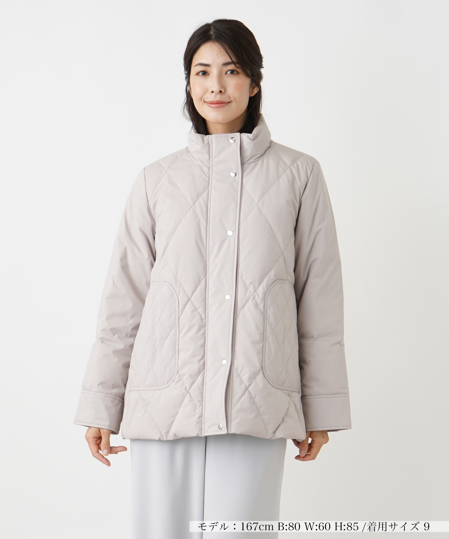 スタンドカラーダウンコート【Leilian WHITE LABEL】 -｜Leilian（レリアン）｜Leilian Co.,LTD Official  Online Store