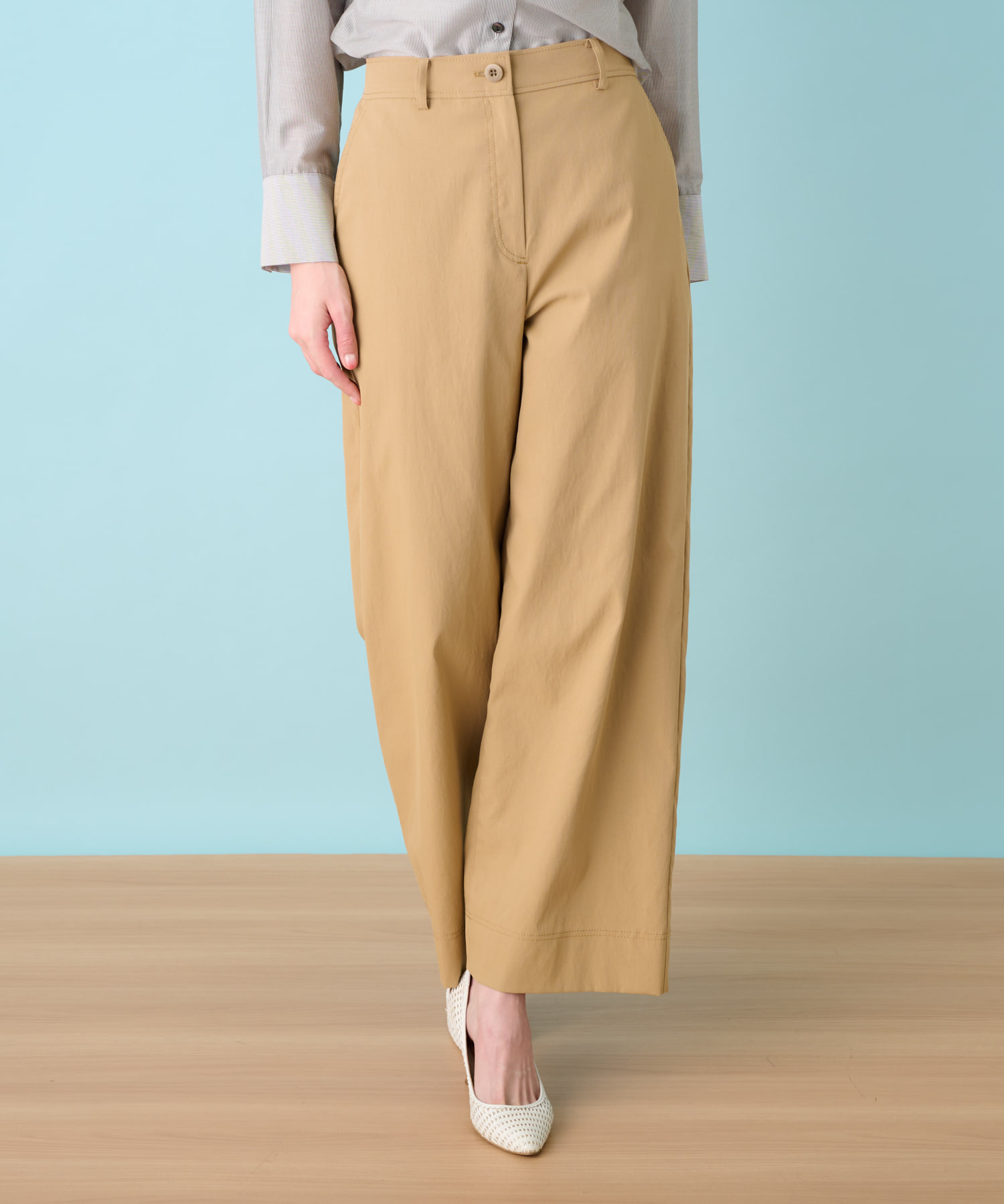 ⭐️新品⭐️ Leilian レリアン カーキガウチョパンツ サイズ13＋ 格安