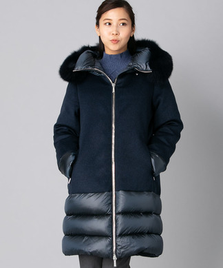 MooRER】フォックスファーダウンコート -|Leilian(レリアン