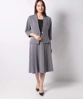 ストライプセットアップスーツ -｜Leilian（レリアン）｜Leilian Co 
