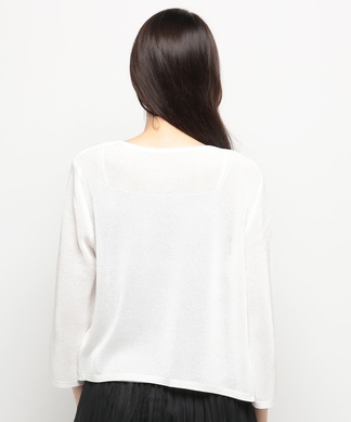 七分袖トッパーカーディガン【Leilian WHITE LABEL】 -｜Leilian 