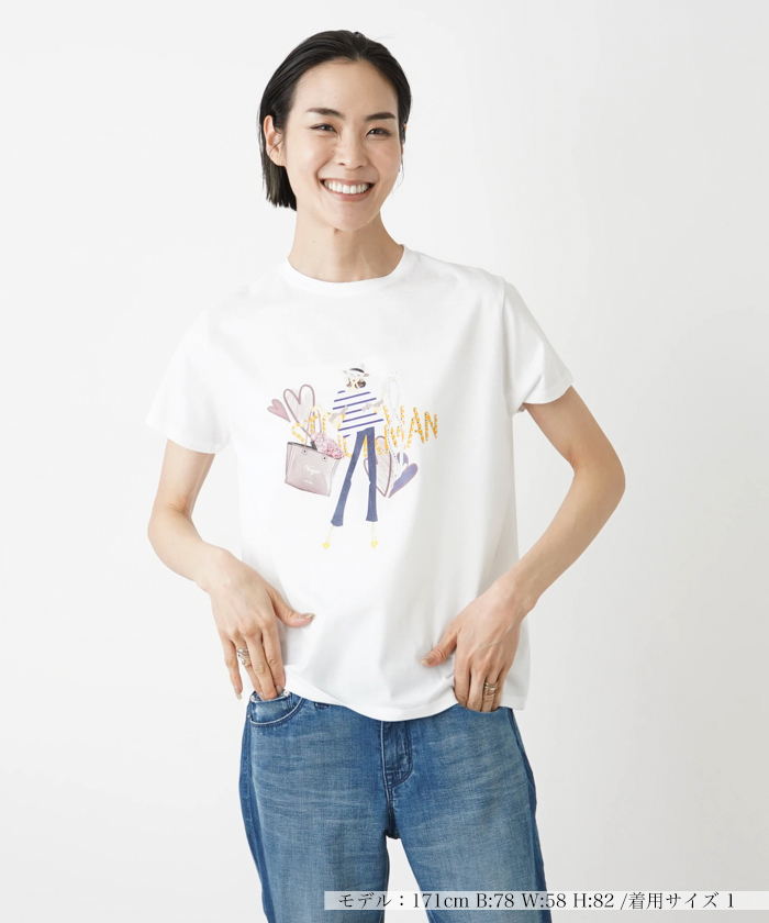 レディプリントＴシャツ -｜ＮＥＭＩＫＡ（ネミカ）｜Leilian Co.,LTD 