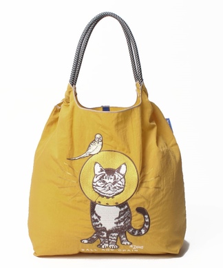 ネコちゃん刺繍トートバッグ
