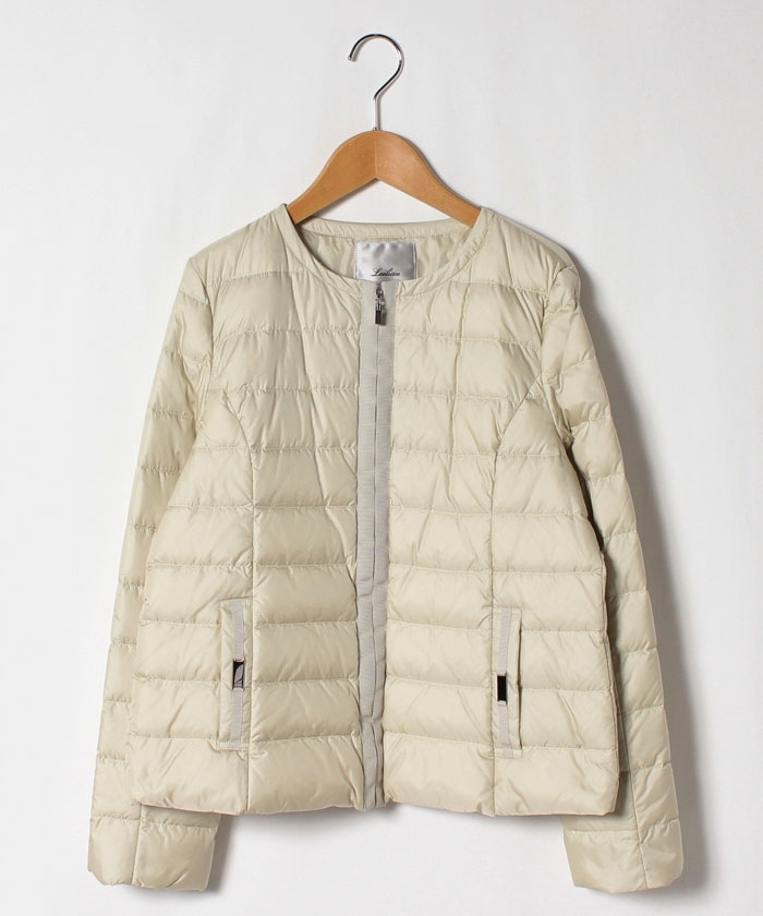 ノーカラーダウンジャケット Leilian レリアン Leilian Co Ltd Official Online Store