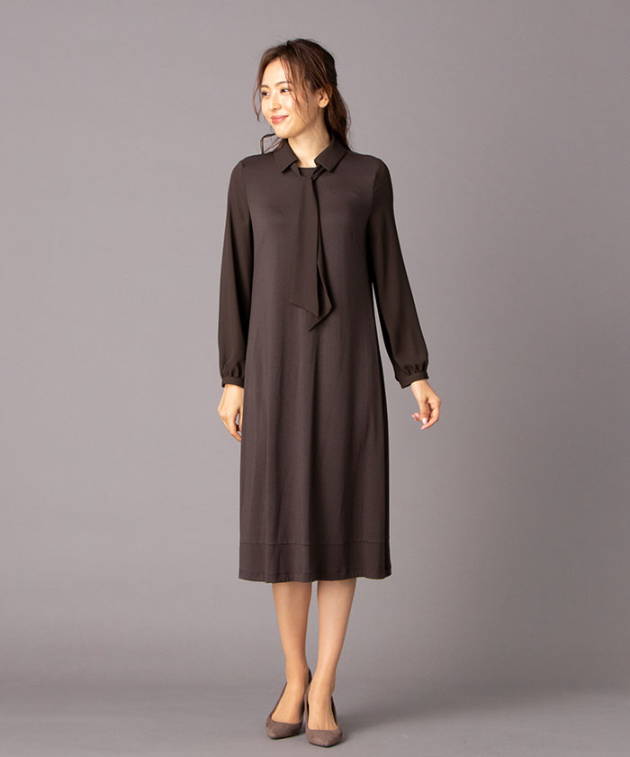 リボンタイワンピ ス Leilian レリアン Leilian Co Ltd Official Online Store