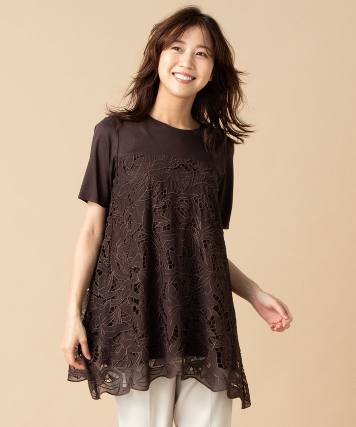 レース切り替えブラウス Leilian レリアン Leilian Co Ltd Official Online Store レース切り替えブラウス Leilian レリアン Leilian Co Ltd Official Online Store