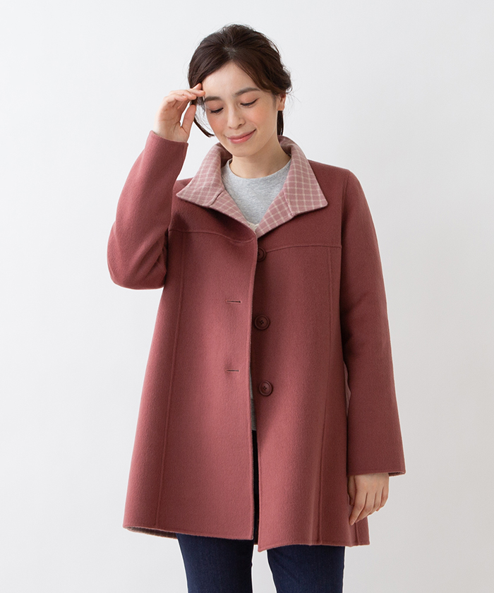 極美品】Leilian カシミヤ100％ロングコート リバーコート 9号 - www