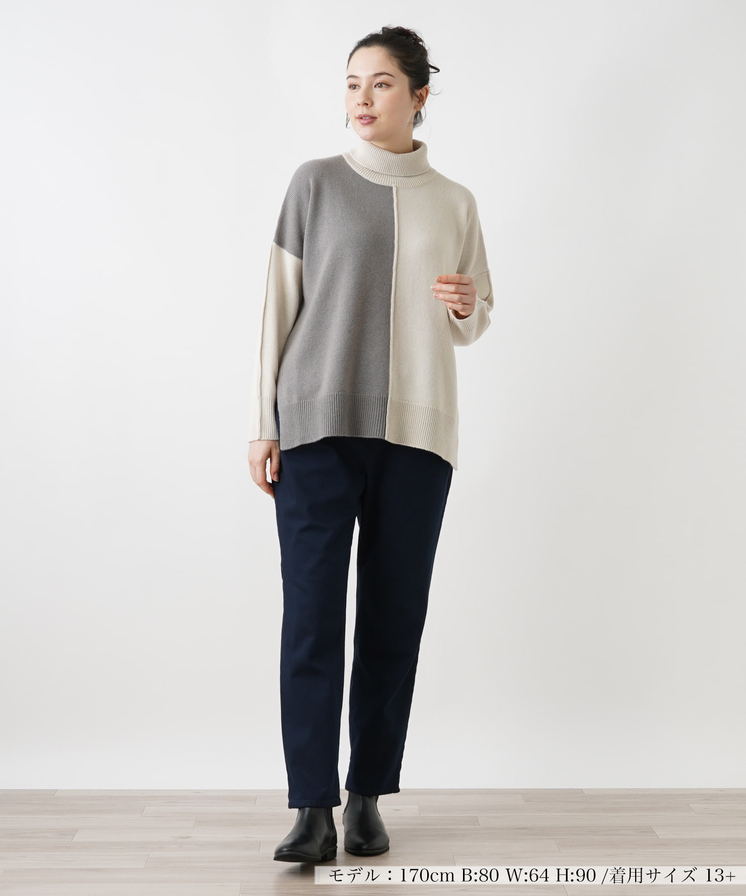定価18万20AW レリアンLE TRICOT PERUGIA ニット切替コート 定価18万20AW レリアンLE TRICOT PERUGIA ニット切替コート