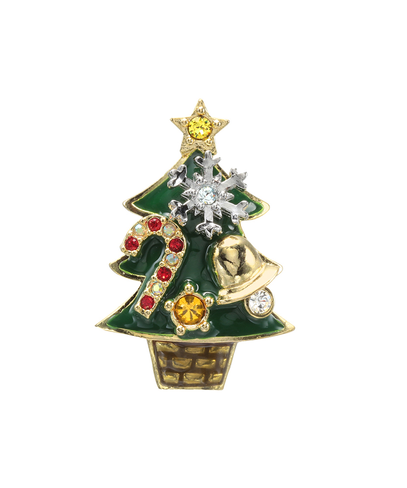 クリスマスツリー ブローチ -｜