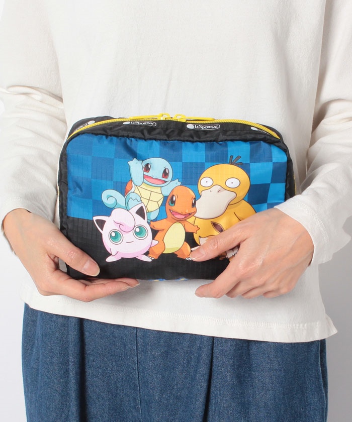 Extra Large Rectangular Cosmetic チームポケモン ポーチ Lesportsac レスポートサック公式