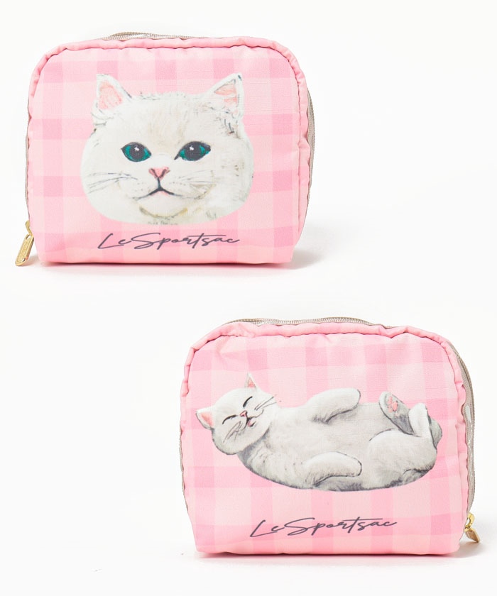 SQUARE COSMETICキャットデイP（ポーチ）｜LeSportsac