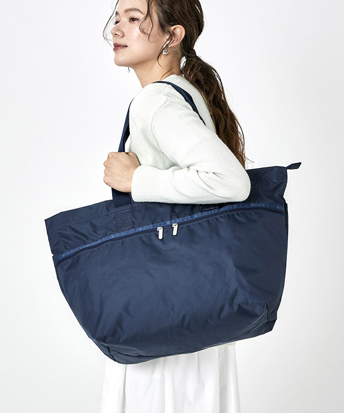 CARLIN ZIP TOP TOTE BAGコースタルネイビー（トートバッグ ...