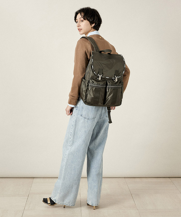 なしレスポ MODERN FLAP BACKPACK2ブラックC