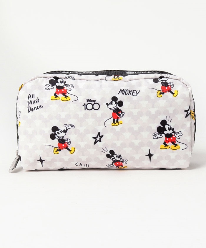 RECTANGULAR COSMETICディズニー100ミッキー（ポーチ）｜LeSportsac