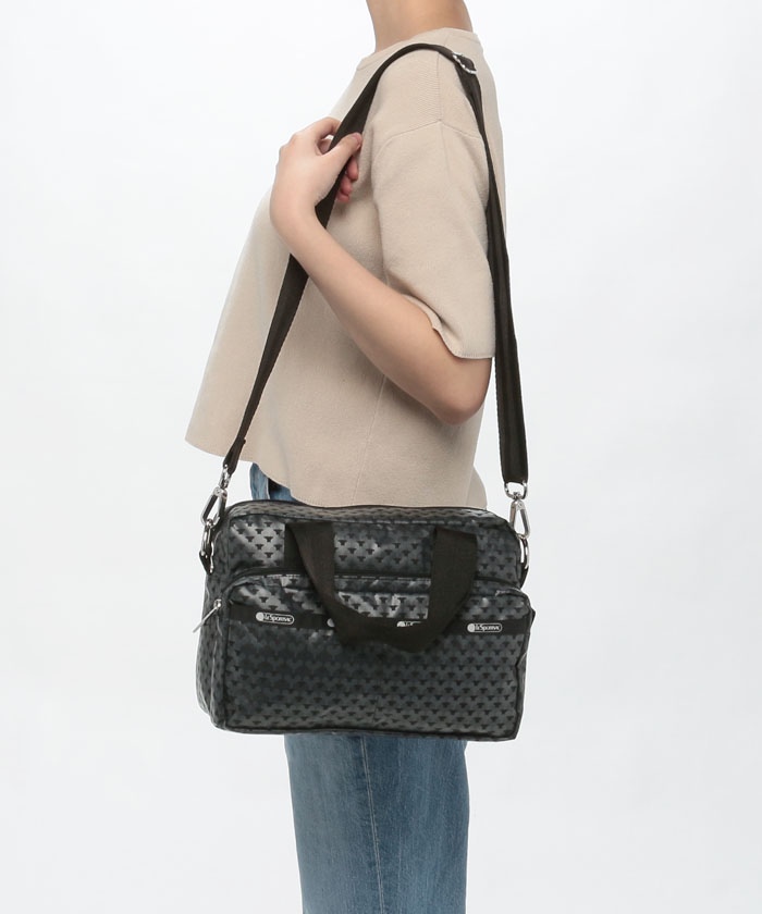 MEDIUM TWO ZIP CROSSBODYディズニー100ブラック（ハンドバッグ