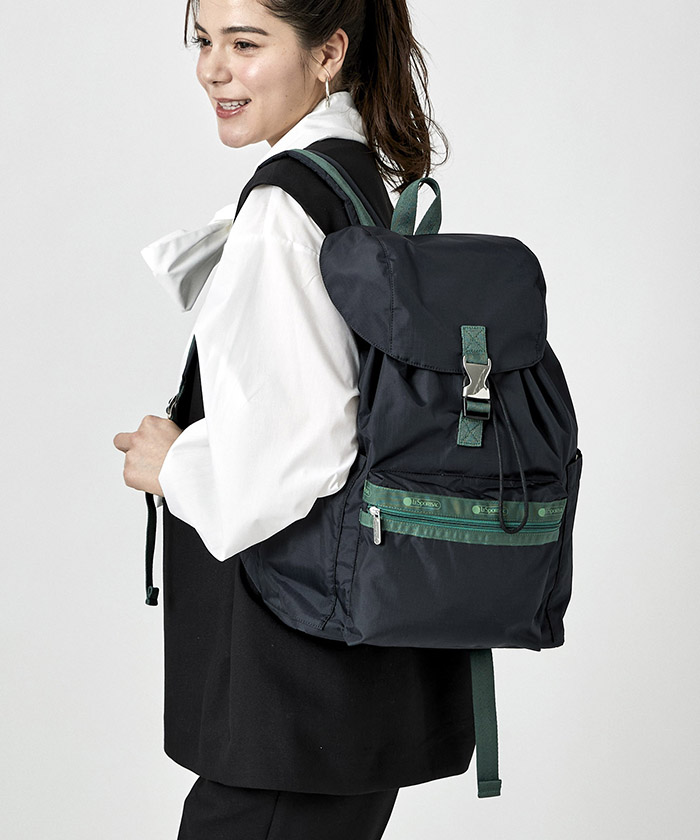 レスポートサック × 神崎恵 SMART FLAP BACKPACKネイビー | www