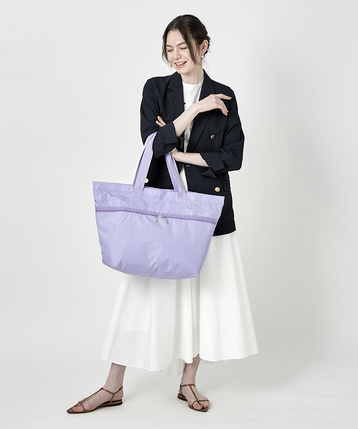 CARLIN ZIP TOP TOTE BAGラベンダー（トートバッグ）｜LeSportsac 