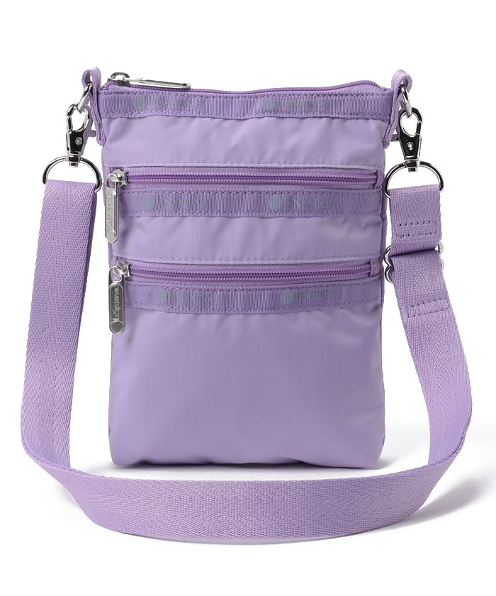 3 ZIP CROSSBODYラベンダー（ミニバッグ）｜LeSportsac 