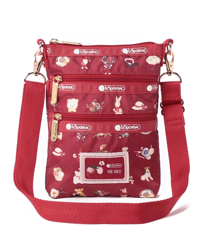 3 ZIP CROSSBODYピンクハウスフェイバリッツR（ミニバッグ ...