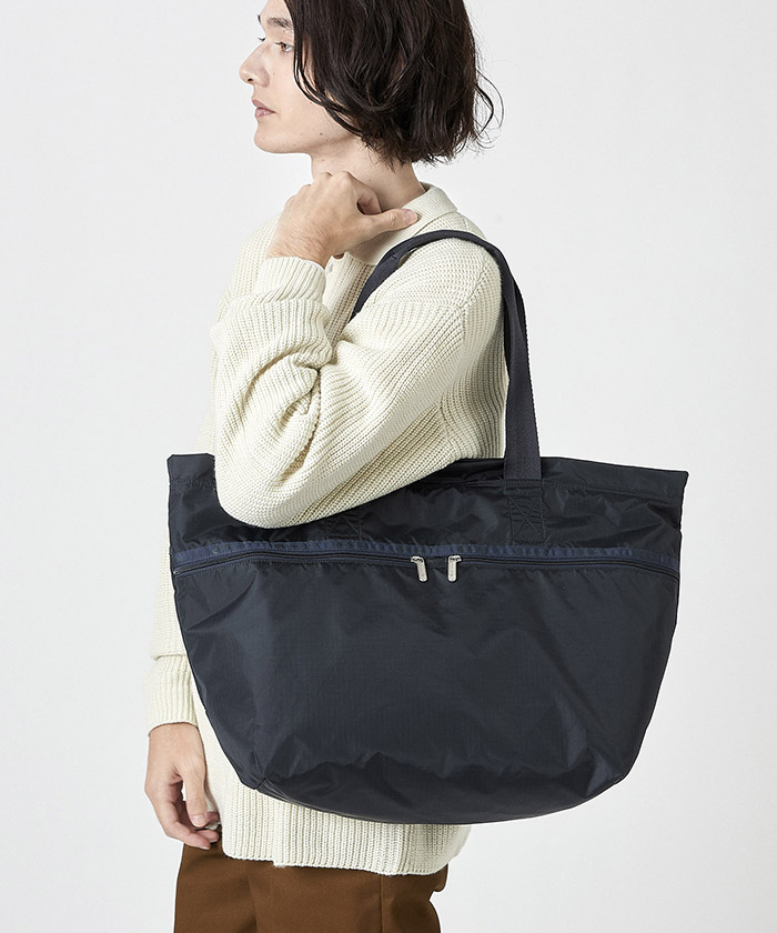 CARLIN ZIP TOP TOTE BAGディープシーブルー（トートバッグ ...