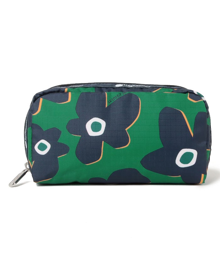 ■LeSportsac■RECTANGULAR COSMETIC キルトスタッズ RECTANGULAR COSMETICカットアウトフローラル（ポーチ