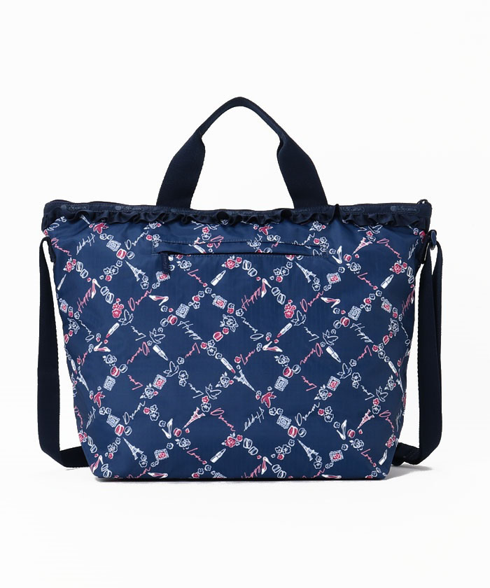 DELUXE EASY CARRY TOTEチェスティネイビーラッフル（トートバッグ）｜LeSportsac｜レスポートサック公式