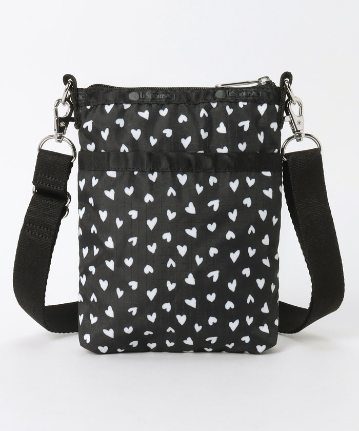 3 ZIP CROSSBODYブラックハーツ（ミニバッグ）｜LeSportsac