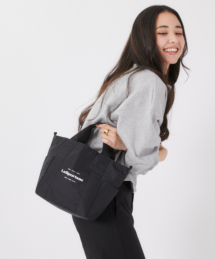 WEAVE TOTEブラックウィーブ（トートバッグ）｜LeSportsac