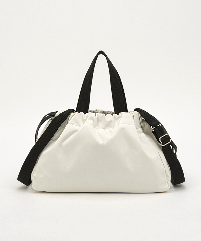 E/W CITY DRAWSTRING BAG アップタウンサンドバー/ブラック