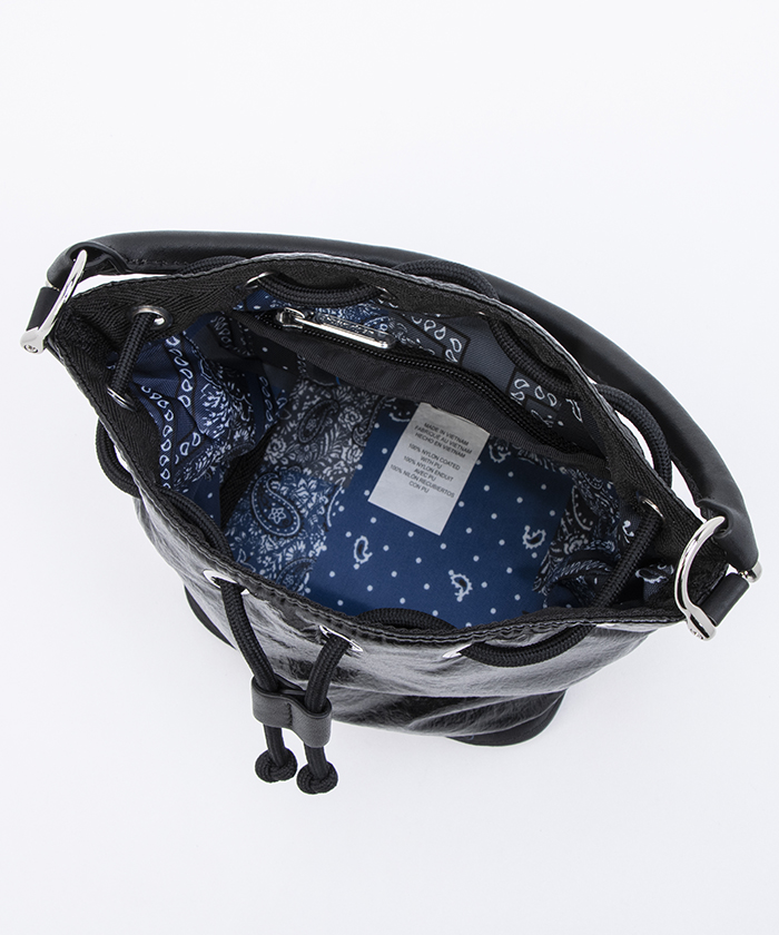 SM DRAWSTRING BAGアストロブラック（ミニバッグ）｜LeSportsac