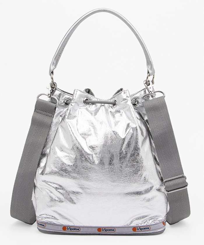定番人気！ MED DRAWSTRING BAGアストロシルバー（クロスボディ/ショルダー バッグ