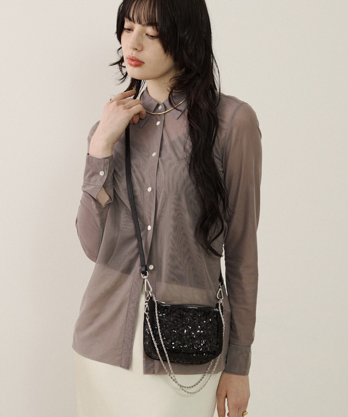 2WAY CHAIN MINI BAGコズミックブラック（ミニバッグ