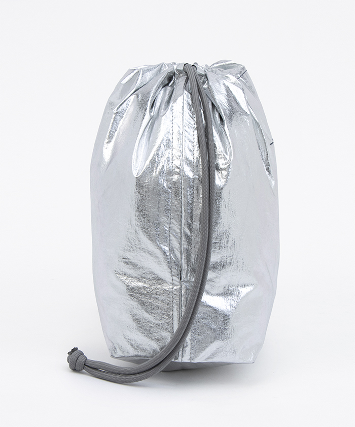 SM NET SHOULDER BAGフィッシュネットシルバーホイル（クロス