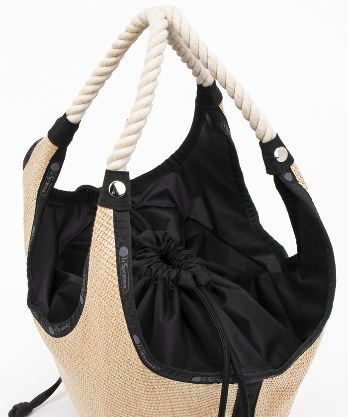 LG DIAMOND TOTEブラックラフィア（トートバッグ）｜LeSportsac
