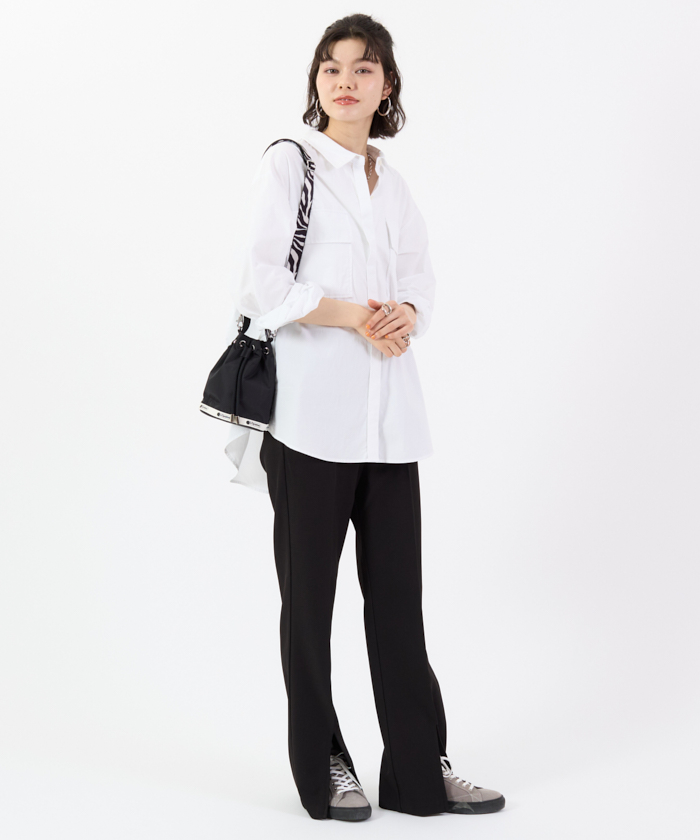 DRAWSTRING BUCKET XBODYノワールゼブラ(ミニバッグ DRAWSTRING BUCKET XBODYノワールゼブラ(ミニバッグ