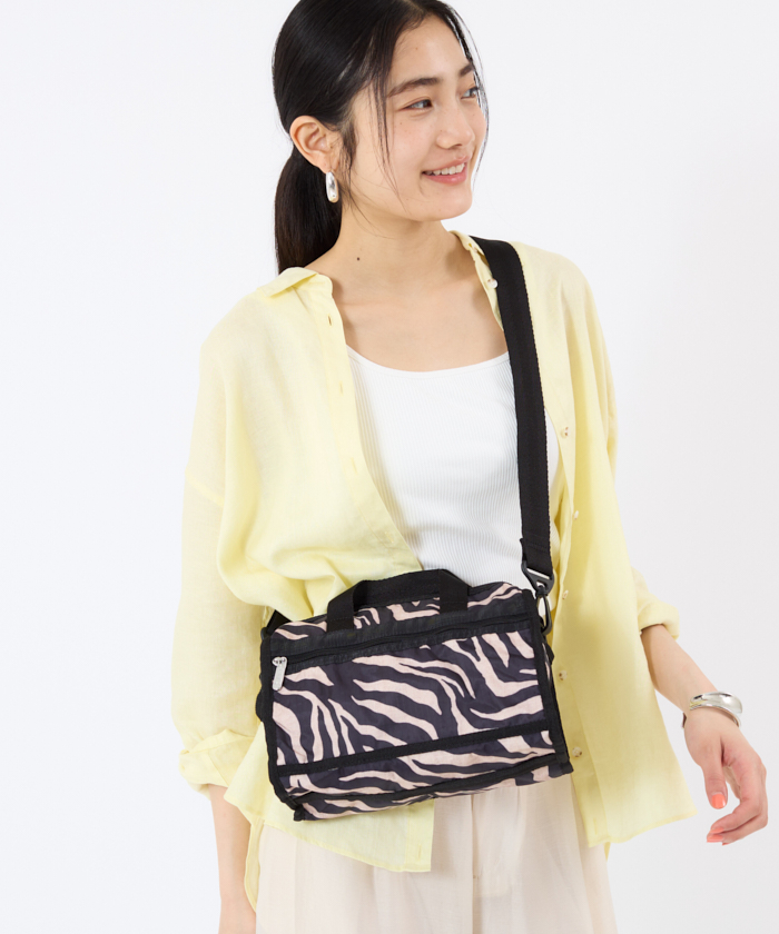 MINI DUFFEL CROSSBODYラフィアゼブラ（ハンドバッグ