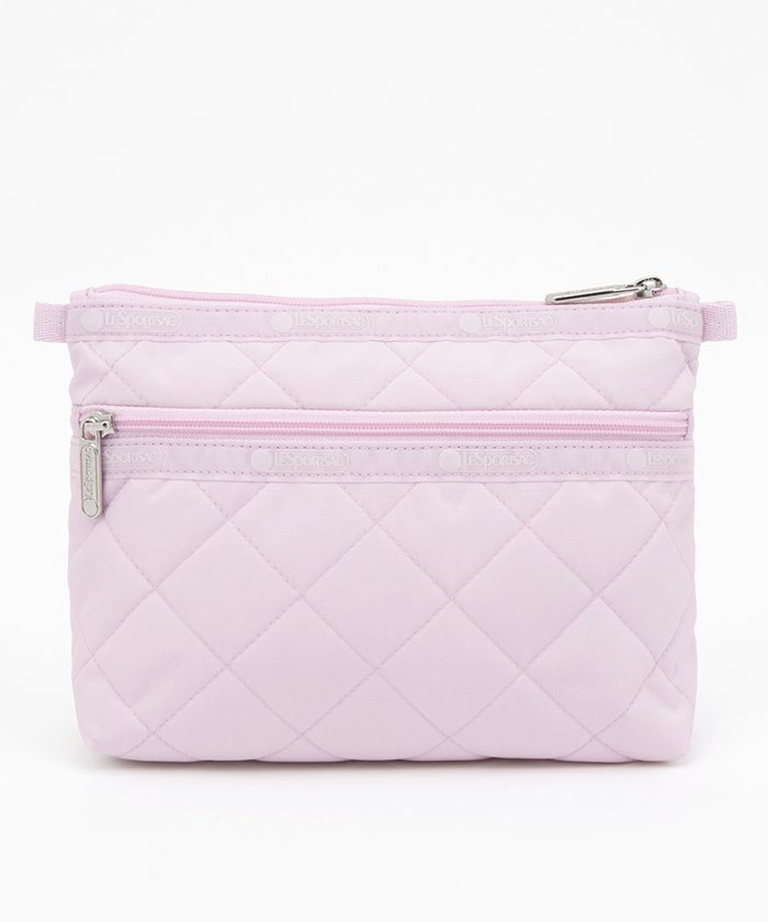 PERFECT COSME POUCH2マシュマロピンクキルトコスメティック